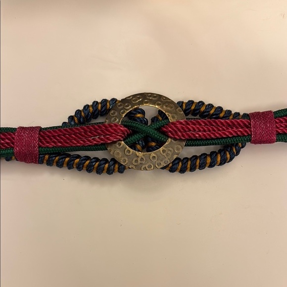Elegant Multicolor Rope Belt with Silver Accent main image 5